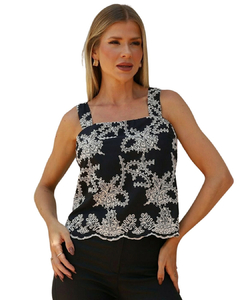 Blusa feminina bordada 21421