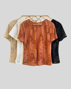 Blusa feminina em renda 21488 na internet