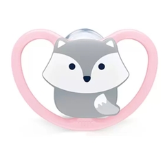 Chupeta Space 0-6m Raposa Rosa Nuk