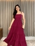 vestido longo decote quadrado - loja online
