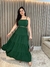 vestido longo decote quadrado - ANA'DU STORE