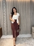 Saia midi com fenda frontal - loja online
