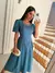 VESTIDO AZUL PETRÓLEO - comprar online