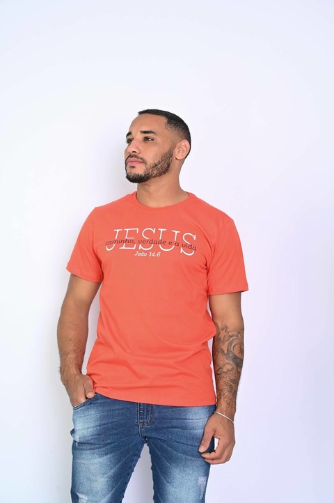 Camiseta Masculina Jesus Caminho