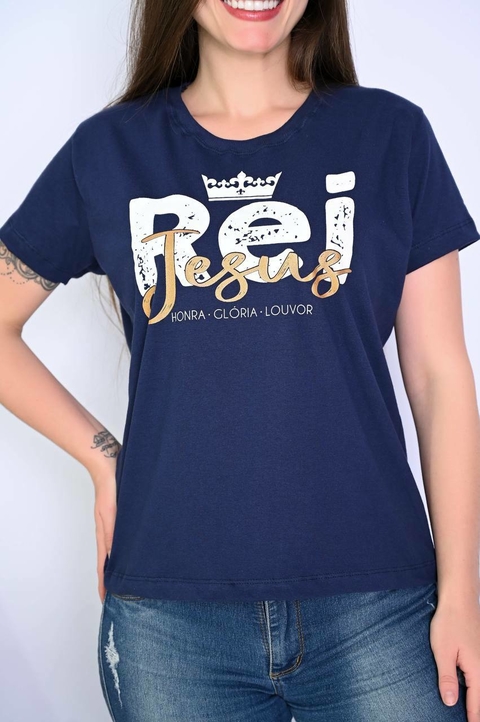 Tshirt 100% Algodão Rei Jesus Marinho