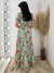 VESTIDO FLORAL VERDE ÁGUA - comprar online