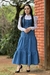 VESTIDO BOTÕES P AZUL MARINHO