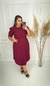 VESTIDO VINHO PLISSADO