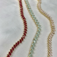 Colar Choker Navettes Leitosas - comprar online
