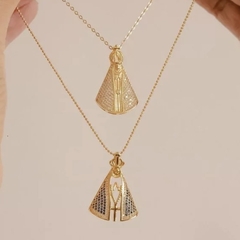 Colar Nossa Senhora Aparecida Safira - comprar online