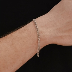 Pulseira Masculina Elos Groumet - Aço Inox