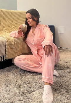 Pijama Americano Feminino Longo Conforto e Estilo para Suas Noites - comprar online