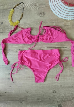 Imagem do Biquíni Feminino Plus Size Aro Sem Bojo Calcinha Cintura Alta