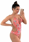 Maiô Feminino Engana Mamãe Com Bojo Estampado e Calcinha Empina Bumbum