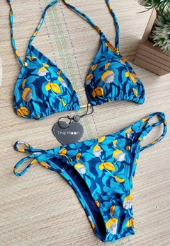 Biquíni Feminino Cortininha Com Calcinha e 2 Tiras Laterais - Multmix