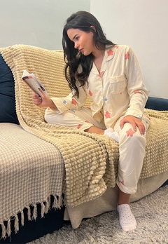 Pijama Americano Feminino Longo Conforto e Estilo para Suas Noites - loja online