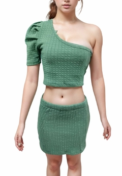 Conjunto Feminino Mula Manca Com Bojo e Short Saia - comprar online