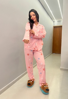 Pijama Americano Feminino Longo Conforto e Estilo para Suas Noites - comprar online