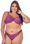 Biquíni Canelado Plus Size Aro Sem Bojo Calcinha Fio Duplo