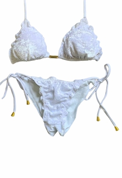 Biquíni Feminino Cortininha de Veludo com Calcinha Empina Bumbum e Amarra Lateral - loja online