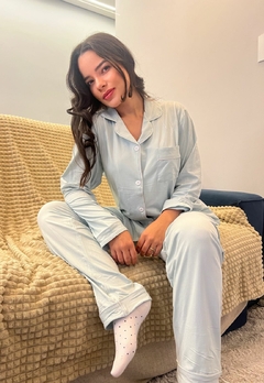 Imagem do Pijama Americano Feminino Longo Conforto para Suas Noites
