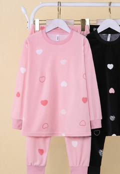 Pijama Infantil - Juvenil Feminino Aveludado Conjunto Calça e Camisa - comprar online