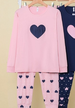 Imagem do Pijama Feminino Estampado Camiseta Manga Longa e Calça