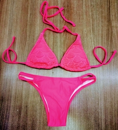 Imagem do Biquíni Feminino Cortininha Rendado Com Calcinha Com 2 Tiras