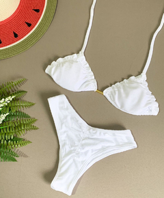 Biquíni Feminino Cortininha Com Bojo e Relevo Calcinha Empina Bumbum na internet
