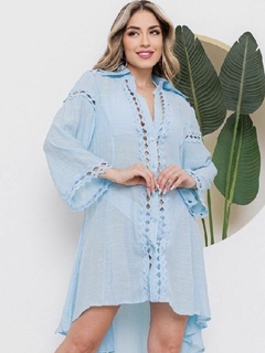 Saida De Praia Estilo Chemise - comprar online