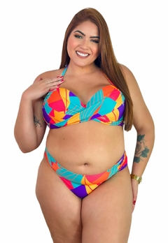 Biquíni Feminino Plus Size Sutiã Trançado Calcinha BomBom