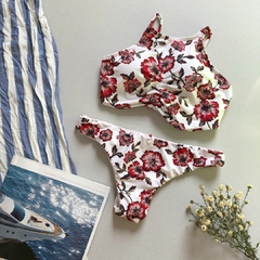 Biquíni Feminino Cropped Com Bojo Com Calcinha Dupla Face - loja online