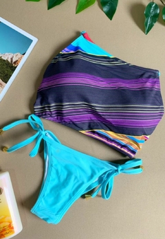 Imagem do Biquíni Feminino Cropped Com Calcinha Levanta Bumbum, e Amarra lateral