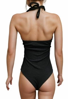 Imagem do Body Feminino Sem Bojo Texturizado Com Fecho em Baixo