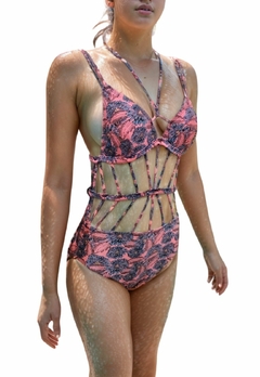 Maiô Feminino de Tiras Super Fashion, Com Bojo Estampado - comprar online