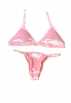 Biquíni Feminino Aviador Veludo Com Bojo Calcinha Tira Lateral - comprar online