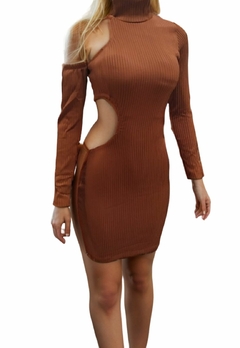 Vestido Feminino Canelado Com Bojo Ombrinho ! - Multmix