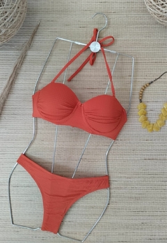 Biquíni Meia Taça Com Bojo Alça Removível Calcinha Empinar Bumbum