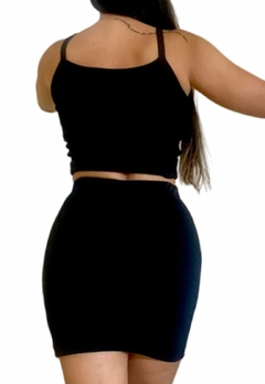 Conjunto Feminino Regatinha Com Saia Curta na internet