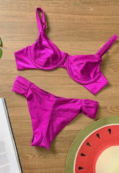 Biquíni Feminino Plus Size de Aro Sem Bojo Com Calcinha BomBom e Fio Duplo Canelado - loja online