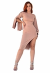 Vestido Feminino Sem Bojo Manga Longa Fler Com as Costas Nua
