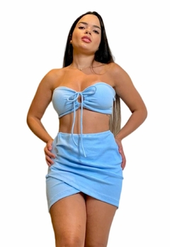Imagem do Conjunto Feminino Top com bojo e Saia Curta !