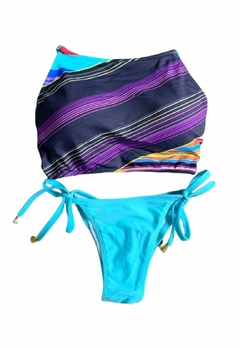 Biquíni Feminino Cropped Com Calcinha Levanta Bumbum, e Amarra lateral na internet