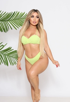 Biquíni Meia Taça Com Bojo Alça Removível Calcinha Empinar Bumbum - Multmix