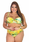 Biquíni Feminino Plus Size Calcinha Cintura Alta Fio Duplo