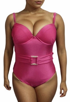 Maiô Plus Size Body Feminino Com Bojo Confortável Leve Verão Moda Praia Detalhe Argola - comprar online
