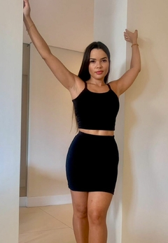 Conjunto Feminino Regatinha com Saia Estilo e Conforto - comprar online