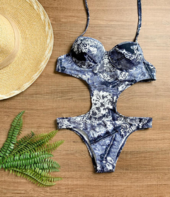 Maiô Feminino Engana Mamãe Estampado Meia Taça Com Bojo - Multmix