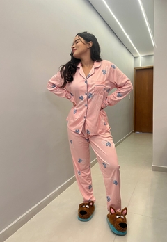 Pijama Americano Feminino Longo Conforto e Estilo para Suas Noites na internet