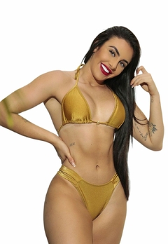 Imagem do Biquíni Feminino Cortininha Liso Com Bojo, Calcinha BomBom
